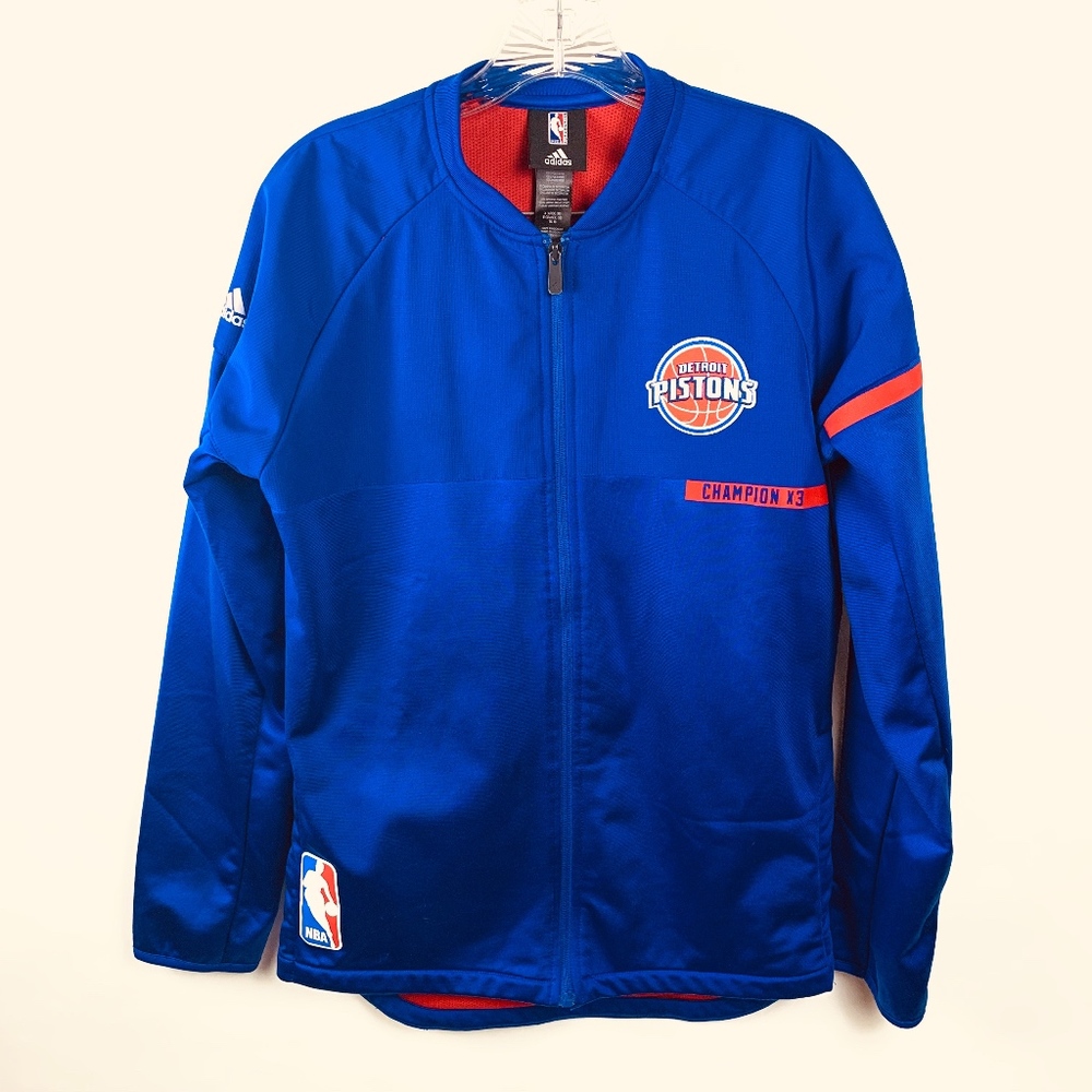 Adidas NBA Detroit Pistons Warm Up Jacket Xl Boys